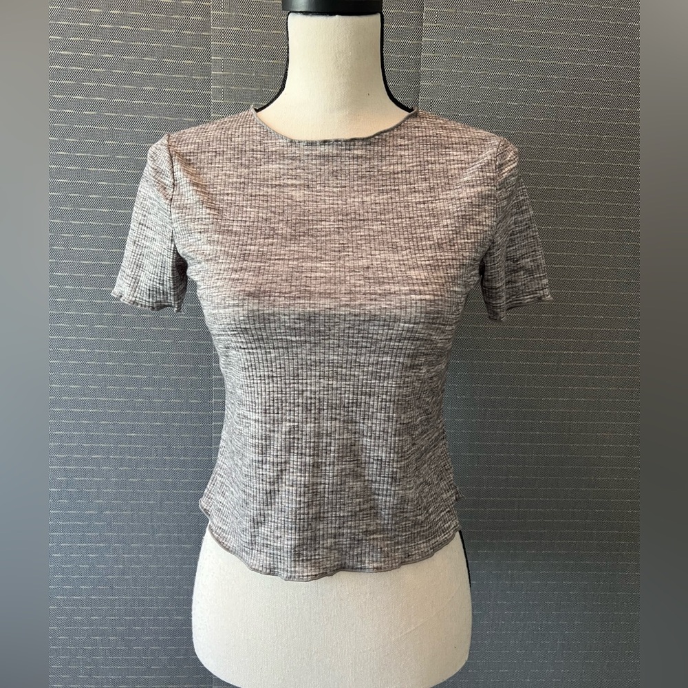 Cotton Emporium Ribbed Short Sleeve Baby Tee